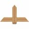Ekena Millwork Eugene Smooth Timber Gable Bracket, Western Red Cedar, 36"W x 21"H x 1 1/2"D x 5 1/2"F, 14/12 Pitch GBW036X21X0206EUG00SWR - alternate 1
